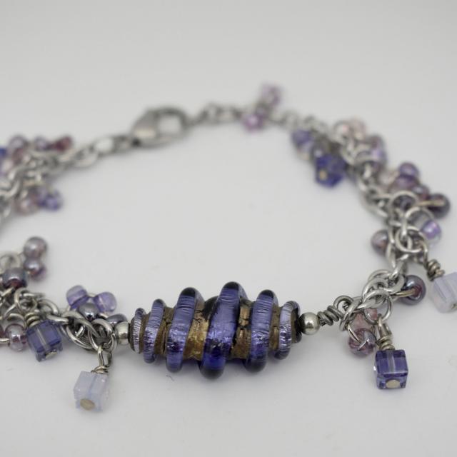 purple artisan glass lampwork bracelet.jpg